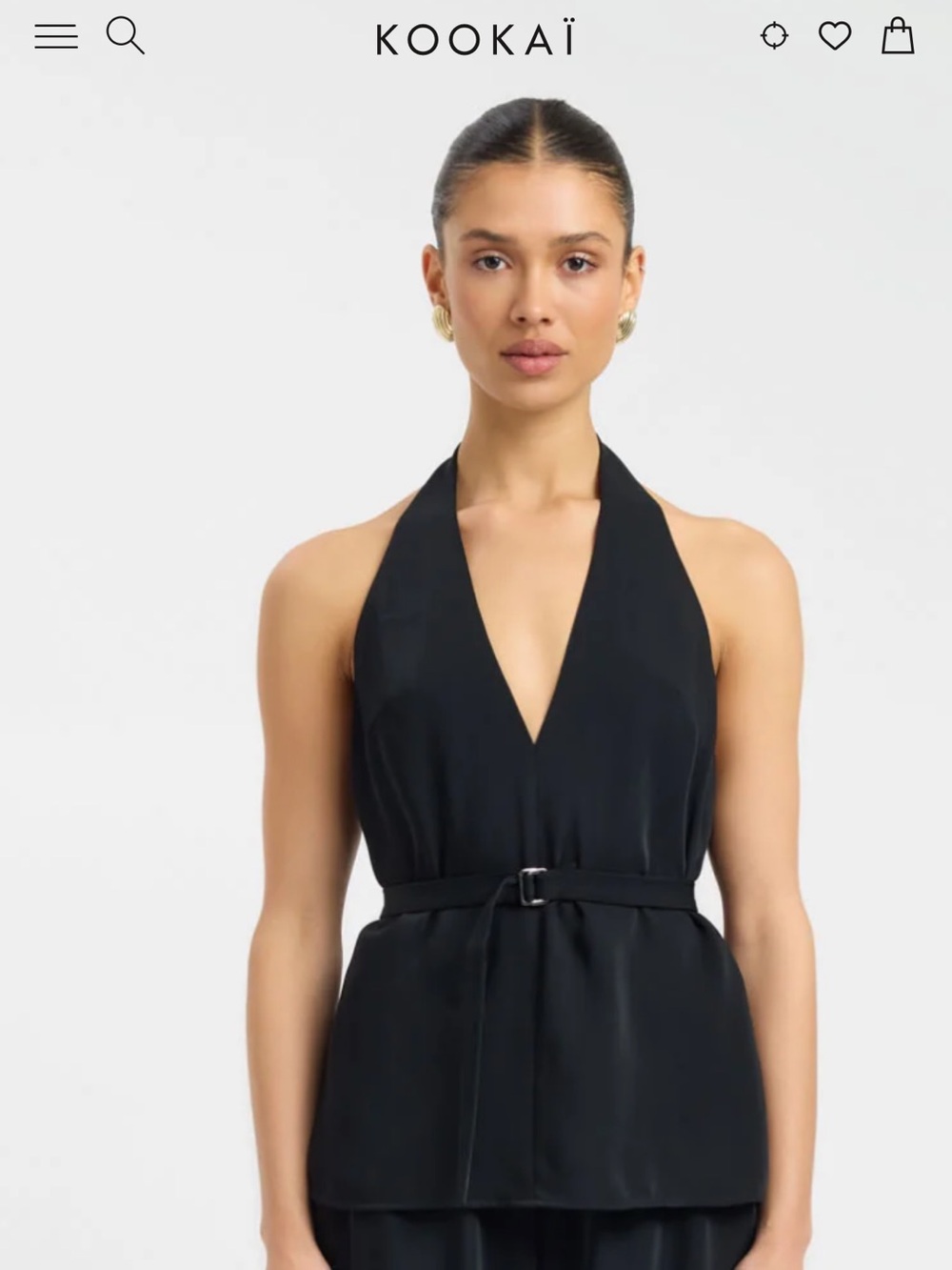Kookai Maria Low Back Top